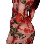House Of CB Adanna Rose Print Corset Mini Dress SZ Small Coquette NEW *TINY FLAW Photo 1