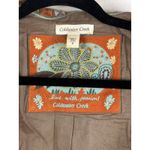 Coldwater Creek  Embroidered 100% Cotton Blazer Jacket Boho Size‎ 8 Photo 2