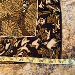 Perry Ellis  Black and Gold Artistic Scarf Photo 3