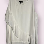 ALYX White Asymmetrical Layered Sleeveless Blouse XXL Photo 0