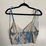 Urban Outfitters  Lilly Satin Tie Shoulder Top Photo 1