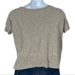 American Eagle Ribbed Oversized Tan Boxy Pocket T-Shirt Size Small Photo 5