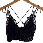 Free People Intimately‎  Lace Bralette Black Embroidered Lace Size XS Photo 0
