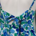 J.Crew  Babydoll Blue Floral Tie Back Tank Top size 4 NEW Photo 6