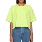 Acne Studios  Cylea Embossed Logo Tee Lime Green Small Photo 0