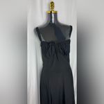 Elegant Black Strapless Dress corset back sleeveless maxi effortless XL Photo 1