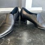 David Tate black leather loafers shoes square toe witchy comfort size 10 slip on Photo 0