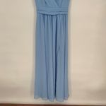 Lulus Thoughts Of Hue Light Blue Surplice Maxi Dress Size S Photo 4
