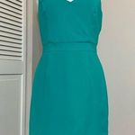 Cynthia Rowley Aquamarine Fitted Nylon Sleeveless Dress L Large Photo 0