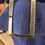 Burberry Royal Blue Double-Breasted Trench Coat Photo 6