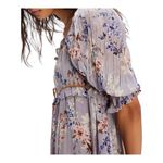 Free People Marney Mini Dress Large Floral Printed Puff Sleeve Western Romantic Photo 2