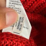 American Eagle Dreamspun Dolman Sleeve Red Knit Oversized Crewneck Sweater Photo 8