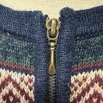 Vintage nordic snowflake Sweater zip Photo 4
