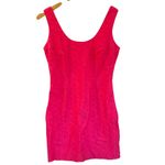 Lilly Pulitzer Lonnie Dress Fiesta Pink Daisy Lane Lace Lonnie Dress sz 2 Sheath Photo 1