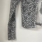Brandy Melville John Galt Black & White Animal Print Cardigan Sweater Womens Small Y2k Girly Photo 5