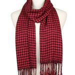 Houndstooth Red Black Skinny Scarf New University of Alabama Photo 0
