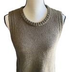 Madewell Beautiful olive green sleeveless sweater top, excellent condition, size large Measurements: Bust: armpit to armpit 18 inches Length: shoulder seam to bottom 22 inches Photo 4