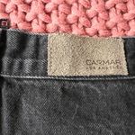 CARMAR Black Beatrice Zip Front Skirt with Reflective Side Zipper size 26 Photo 6