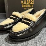 GH Bass Woman’s Weejuns Whitney Cozy Penny Loafers Black Size 7 Photo 2