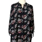 Joan Rivers Women’s Popover Top Split Neck Tab 3/4 Sleeves Floral Size 28W Plus Photo 9