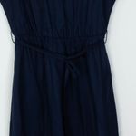 Boden Womens Silk Blend Colorblock Midi Dress Size 6L Navy Belted Casual Work Blue Photo 3