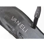 Van Eli Laban Black Fabric Open Toe Slingback Heel Size 6 Photo 7