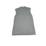 Banana Republic  XXL‎ Extra Fine Merino Wool Gray Mock Neck Knit Tank Photo 3