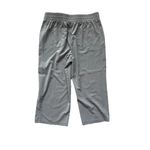 Zac & Rachel Light Gray Cropped Elastic Waist Dress Trousers Back Pockets XL Photo 2