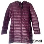 Calvin Klein Women’s Wine Quilted Hooded Parka Sz Small Photo 11