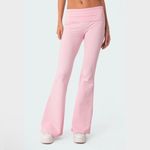 Edikted  Size S Pink Naomi Foldover Flared Leggings NWT Photo 1