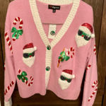32 Degrees Heat NWT Pink Sequin Santa Sweater Photo 0