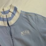 Nike Vintage Y2K  Light Blue Zip-Up Hoodie‎ Athletic Sweatshirt Womens Medium Photo 3