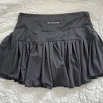 Gold Hinge  Black Pleated Tennis Skort Medium Photo 6