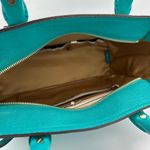 Henri Bendel A-Lister Satchel with Shoulder Strap in Turquoise Pebbled Leather Photo 14