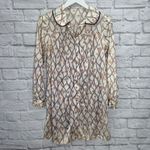 Vassarette Vintage Nightgown Robe Set Babydoll Short Size S Blue Floral Nylon Photo 6