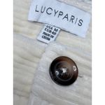 Lucy Paris  Butter Yellow Corduroy Wide Leg Pant size Medium Photo 3