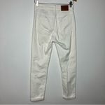 ZARA โ Woman high rise straight leg jeans off white distressed size 02 Photo 4