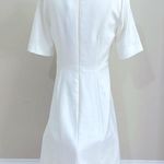 BCBGMAXAZRIA NWT  Women's Cypress White Short Sleeve A-Line Dress Photo 1