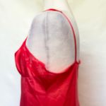 Vtg Y2K Kayser Slip Dress Sz 38 Bust Lace Coquette Babydoll USA 60s Fairy Grunge Red Size L Photo 4