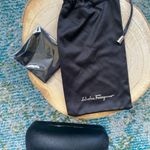 Salvatore Ferragamo New Ferragamo large black sunglasses case with cleaning cloth Photo 7
