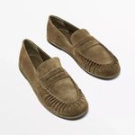 Massimo Dutti  Gathered Leather Loafer Photo 6