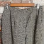 Harvé Benard Harve Bernard Black and Cream Plaid Check Straight Leg Wool Dress Pants Size 10 Photo 1
