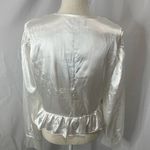 Pretty Little Thing NWT Pretty Little Things satin ruched blouse size 16 Photo 5