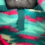 Patagonia Synchilla Wild Desert Beryl Green Fleece Geometric Southwestern Jacket Photo 5