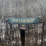 For Cynthia  Olive Green Linen & Cotton Palazzo Flair Hem Casual Pants M Photo 3