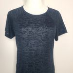 Blue Fish Womens Black Round Neck Semi Sheer Athletic T Shirt Brazil‎ Size M/L Photo 1
