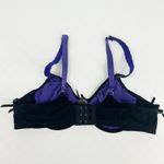 Ashley Graham Womens Goth Lace Whimsigoth Corset Detail Balconette Bra Size 38C Black Photo 7