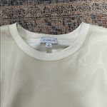 Evereve  Faux Leather crewneck sweatshirt m Photo 5