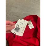 l*space L* Hot Red High Rise Bitsy Cut Bikini Bottoms Sz Large NWT  2 Photo 1