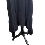 Caractère Women's Black Long Skirt Sz 4 Made Italy Ruffle Hem Elegant Flow Photo 2